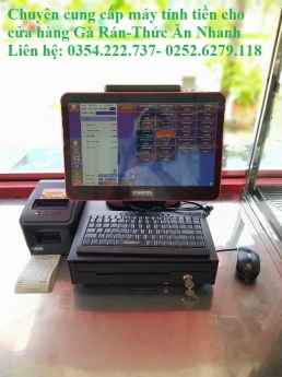 Bán Máy Tính Tiền tại Mũi Né Cho Cửa Hàng Gà Rán- Thức Ăn Nhanh