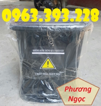 Thùng đựng rác thải y tế 25L, thùng rác y tế đạp chân 25L, thùng rác nhựa đạp chân