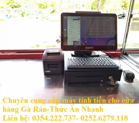 Chuyên Máy Tính Tiền Cho Cửa Hàng Gà Rán- Thức Ăn Nhanh tại Mũi Né