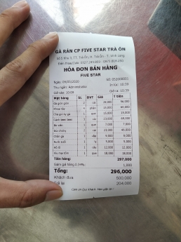 Chuyên Máy Tính Tiền Cho Cửa Hàng Gà Rán- Thức Ăn Nhanh tại Mũi Né