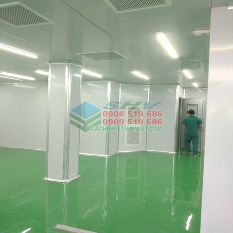 Thi công vách panel phòng sạch