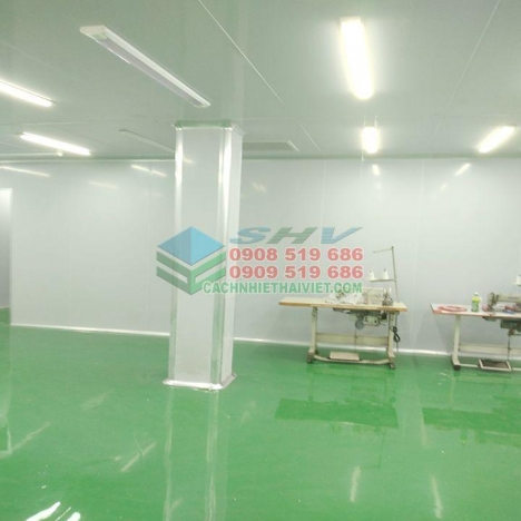 Thi công vách panel phòng sạch