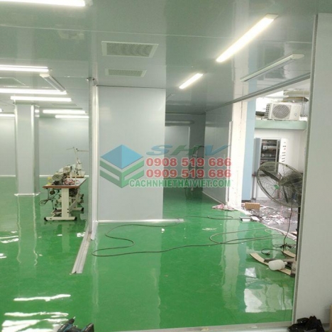 Thi công vách panel phòng sạch