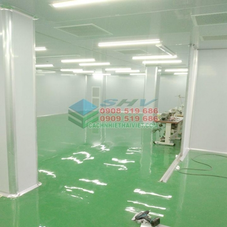 Thi công vách panel phòng sạch