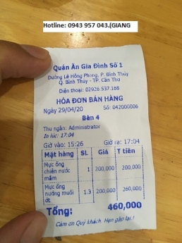 Bến Tre mua máy pos tính tiền mô hình quán cơm giá rẻ
