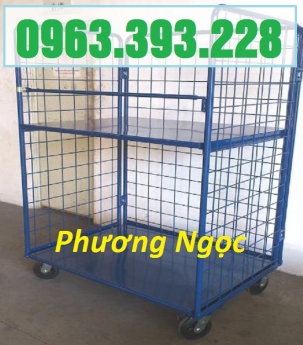 Lồng trữ hàng, pallet lưới, lồng trữ hàng sơn tĩnh điện,sọt lưới đựng hàng