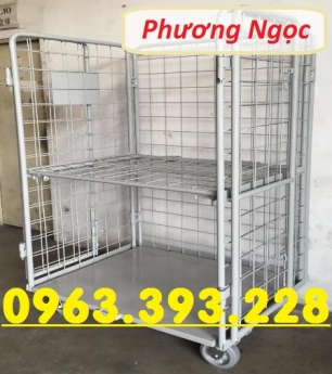 Lồng trữ hàng, pallet lưới, lồng trữ hàng sơn tĩnh điện,sọt lưới đựng hàng