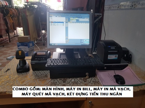 Full bộ tính tiền cho shop mỹ phẩm giá rẻ tại Hà Nội