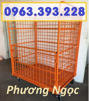 Lồng trữ hàng, pallet lưới, lồng trữ hàng sơn tĩnh điện,sọt lưới đựng hàng