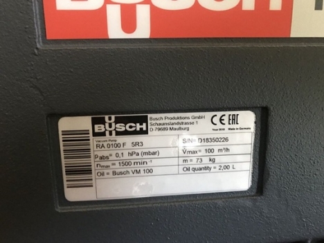Bơm chân không Busch R5 RA 0100F chính hãng