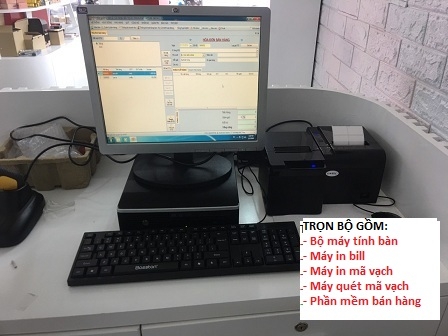 Thiết bị tính tiền giá rẻ tại Trà Vinh giá ưu đãi bán theo combo cho shop mỹ phẩm