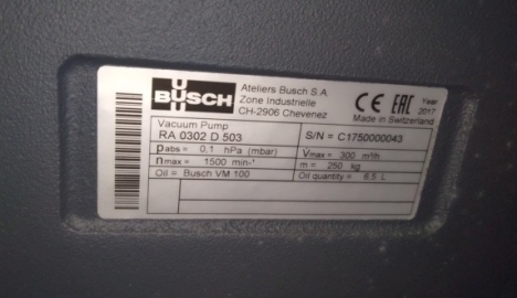 Bơm chân không Busch R5 RA 0302D chính hãng