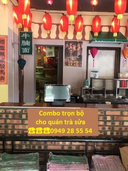 Combo full bộ máy Pos 2 màn hình cho quán Trà sửa tại Bắc Kạn