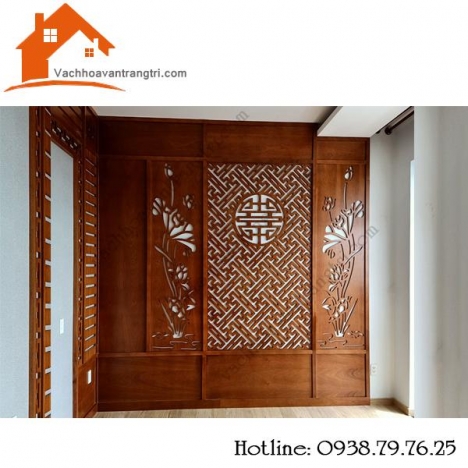 Đồ trang trí nội thất với vách ngăn cnc phòng thờ