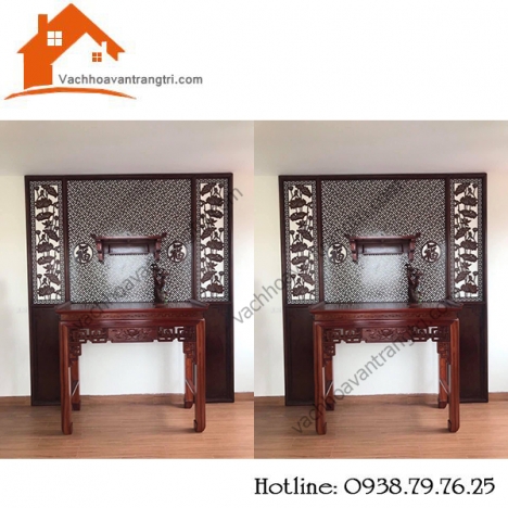 Đồ trang trí nội thất với vách ngăn cnc phòng thờ