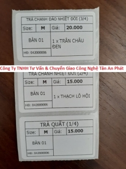 Bán máy tính tiền giá rẻ cho quán Trà Chanh laka tại Nghệ An