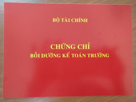Học kế toán trưởng tại Hà Nội