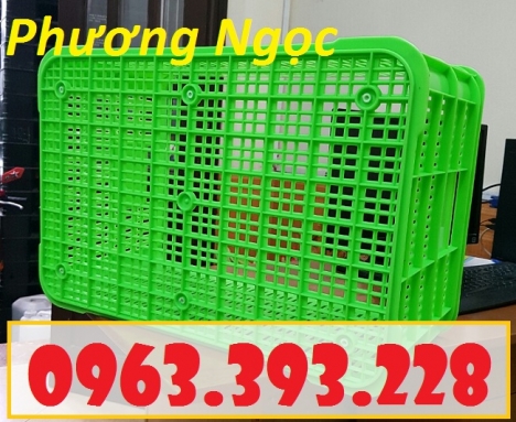 Sọt nhựa đựng nông sản cao 31, sóng nhựa công nghiệp, sọt rỗng HS004