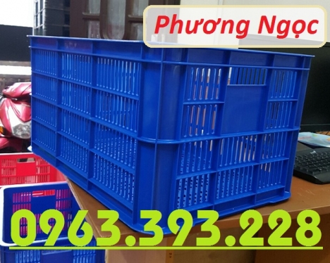 Sọt nhựa đựng nông sản cao 31, sóng nhựa công nghiệp, sọt rỗng HS004
