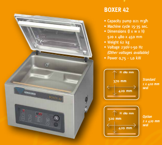 Máy đóng gói chân không mini Boxer 42 chính hãng, giá rẻ