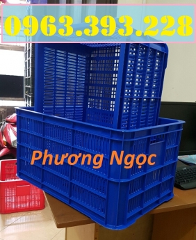 Sọt nhựa đựng nông sản cao 31, sóng nhựa công nghiệp, sọt rỗng HS004