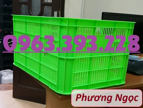 Sọt nhựa đựng nông sản cao 31, sóng nhựa công nghiệp, sọt rỗng HS004