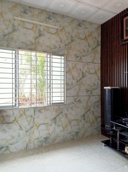 Thi công tấm nhựa pvc giả đá