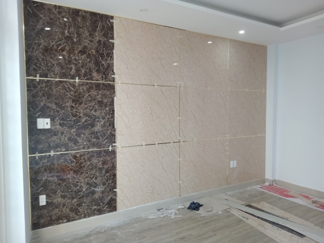 Thi công tấm nhựa pvc giả đá
