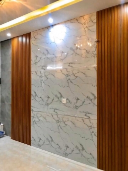 Thi công tấm nhựa pvc giả đá