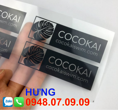 ✅ Nhãn ép nhiệt quần áo, giày dép, khẩu trang ✅