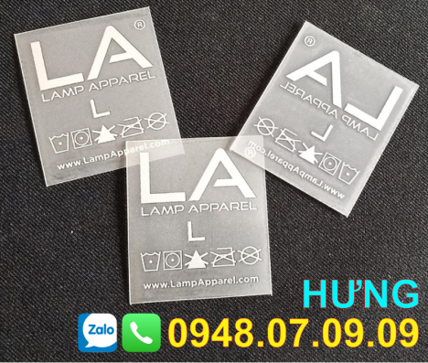 ✅ Nhãn ép nhiệt quần áo, giày dép, khẩu trang ✅
