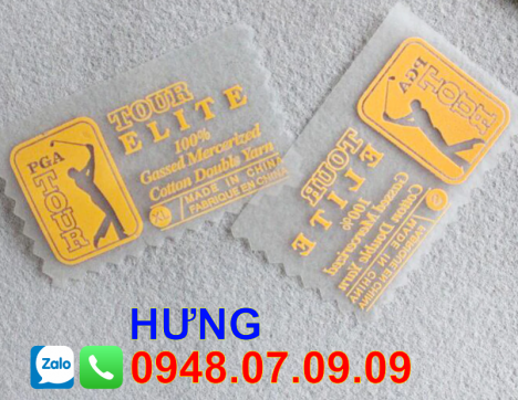 ✅ Nhãn ép nhiệt quần áo, giày dép, khẩu trang ✅