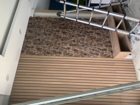 Thi công tấm nhựa pvc giả đá