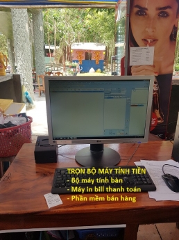 Setup thiết bị tính tiền trọn bộ giá rẻ cho khu ẩm thực – sinh thái ở Hậu Giang