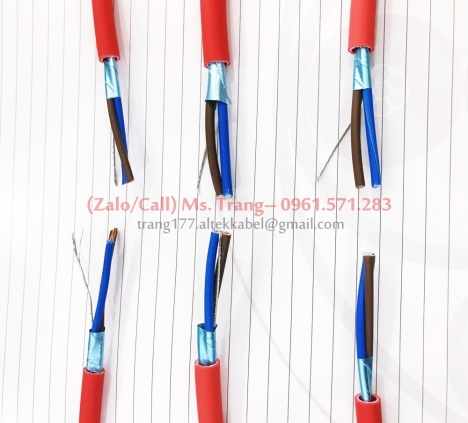 Dây tín hiệu chống cháy chống nhiễu 2x1.5