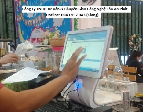 Mô hình trà sữa mua máy pos tính tiền giá sinh viên tại Huế