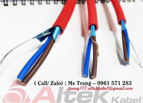 Dây tín hiệu chống cháy chống nhiễu 2x1.5