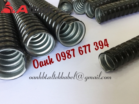 Ống ruột gà lõi thép bọc nhựa PVC màu đen