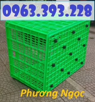 Sọt nhựa rỗng 26 bánh xe, sóng nhựa rỗng HS015, sọt nhựa công nghiệp, sọt nhựa kích thước lớn