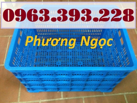 Sọt nhựa rỗng 8 bánh xe, sóng nhựa HS022, sọt nhựa đựng hàng, sọt nhựa đựng quần áo