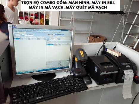 Combo tính tiền mô hình shop, tạp hóa giá rẻ tại Bình Dương