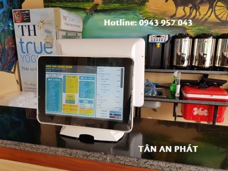 Hậu Giang setup full thiết bị tính tiền giá rẻ mô hình trà chanh