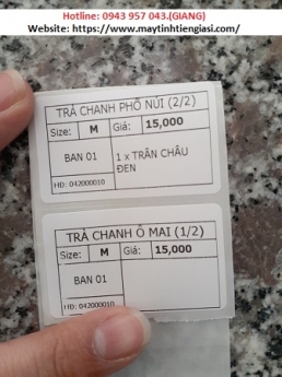 Trà chanh phố núi An Giang mua full thiết bị tính tiền giá rẻ