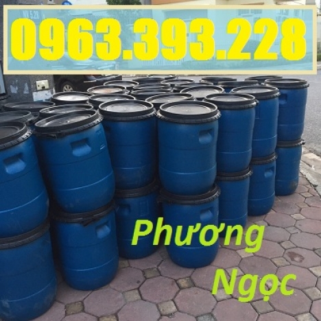 Thùng phuy nhựa nắp mở, thùng phuy đựng thực phẩm, thùng phuy đựng hóa chất