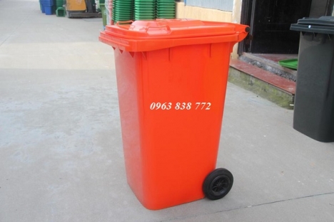 Thùng rác 240 lít nhựa hdpe