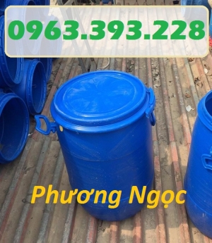 Thùng phuy nhựa nắp mở, thùng phuy đựng thực phẩm, thùng phuy đựng hóa chất