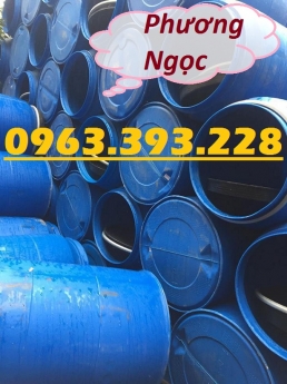 Thùng phuy nhựa nắp mở, thùng phuy đựng thực phẩm, thùng phuy đựng hóa chất
