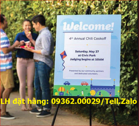 Cung cấp, giao hàng tại nhà sản phẩm Standee chân sắt, Standee chữ X, Standee mô hình