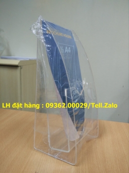 Kệ đựng tài liệu để bàn , kệ đựng catalog mica