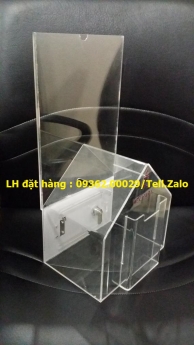 Kệ đựng tài liệu để bàn , kệ đựng catalog mica